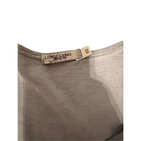 Longo L’arno eyelet cap sleeve cotton dress grey XS Italian - Picture 5 of 7